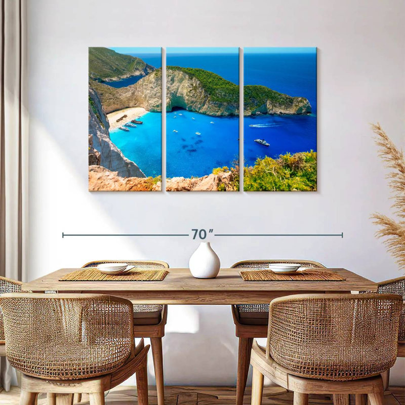 Gillard Navagio Beach Paradise, H 36 po x l 57 po