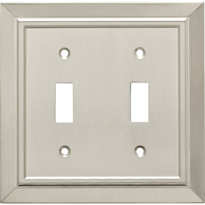 Classic Architecture 2-Gang Toggle Light Switch Wall Plate