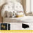 Kids Floating Bed Frame with Adjustable Headboard and Teddy Fleece Upholstered-1470003007-1470415618