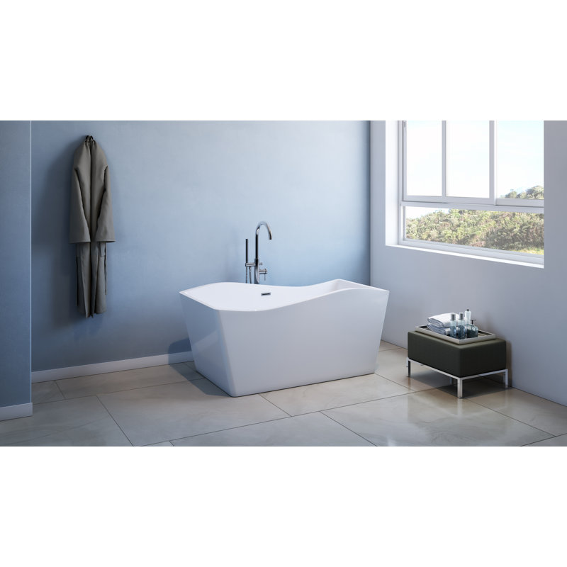 Ellis 59" Freestanding Bathtub With No Faucet