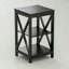Table de bout haute 23,6 po avec tablettes de rangement ouvertes, H 23,6 po x l 15,8 po x P 15,8 po (ensemble de 2)-1905030584-1905479792