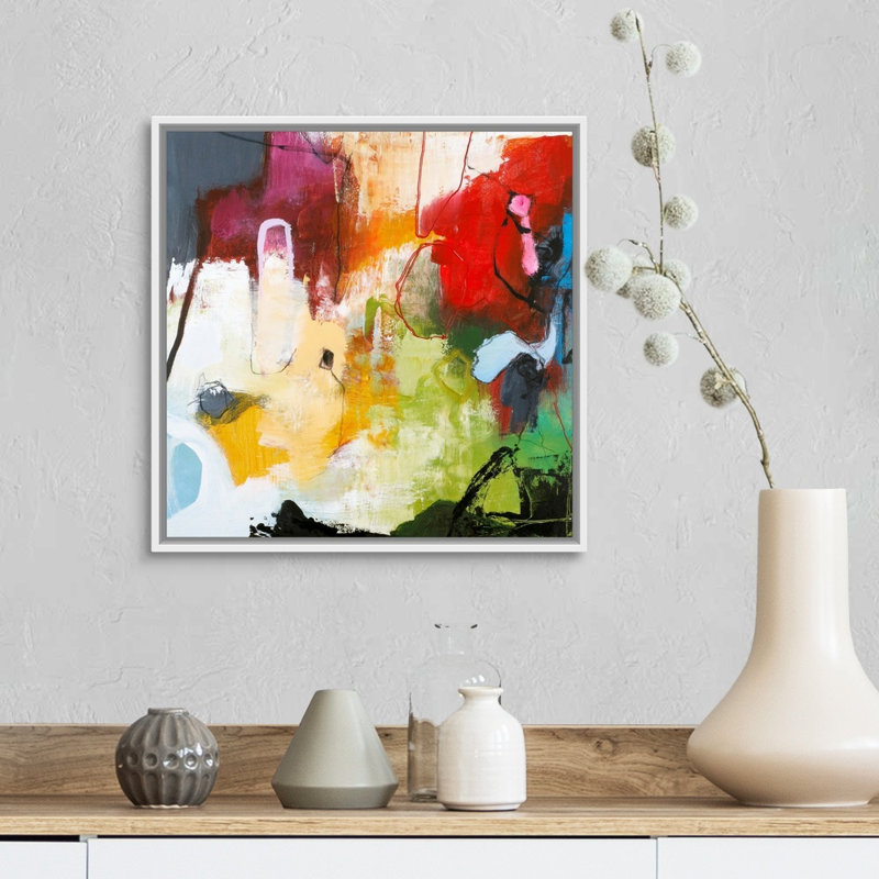 Tango 3 - reproduction d'art, Toile blanche encadrée, H 18 po x l 18 po x P 1,75 po