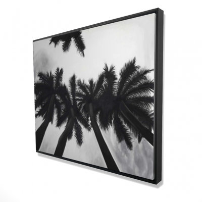 «Palmiers monochromes» sur toile
