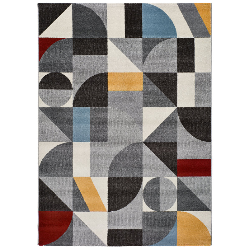 Berna Geometric Area Rug, Rectangle 160 x 230cm