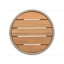 Table d'appoint d'extérieur en corde de rotin et bois d'acacia-903771170