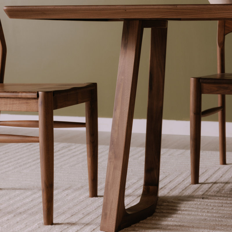 Longfellow Solid Wood Dining Table, Walnut