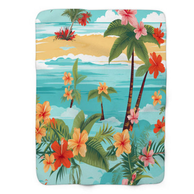 Tropical Views - 1 Piece Premium Blanket