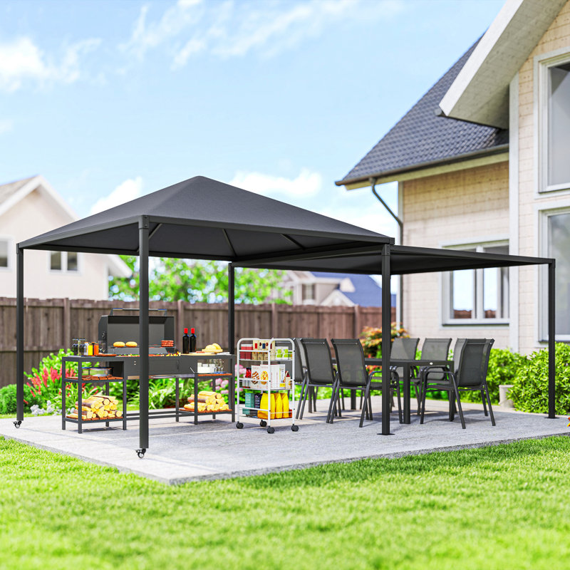 10 Ft. W x 10 Ft. D Metal Soft-top Gazebo