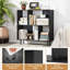 90cm H x 90cm W Metal Bookcase-663292479