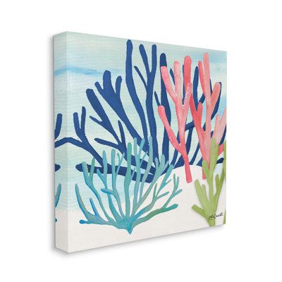 " Underwater Sea Life Blue Pink Ocean Coral Reef " by Katie Doucette