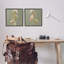 «Classic Blooms On Green Single Frame» par Liz Jardine, 2 pièces sur toile-482697128-482886441