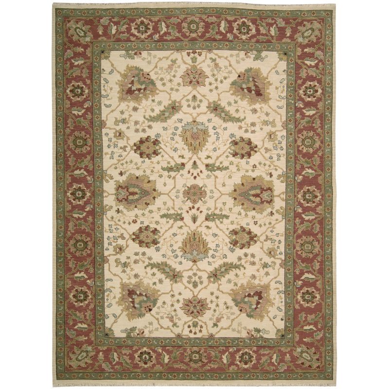 Burnham Wool Oriental Indoor Rug, Rectangle 3'10" x 5'10"