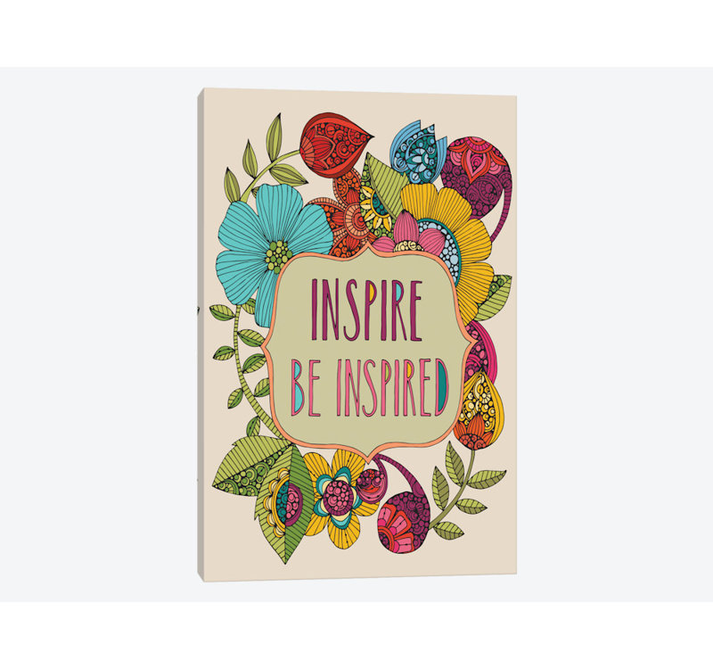 Inspire Be Inspired, impression sur toile tendue, H 40 po x l 26 po x P 1,5 po, Toile tendue