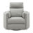 Sagen Glider Recliner w/Swivel, Gray Leather