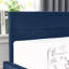 Structure de lit double capitonnée en velours avec rangement, dossier confortable et accoudoirs pour la chambre à coucher et le salon-508039954
