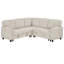 Canapé-lit modulaire en L avec lit escamotable et rangement-1390369405
