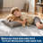 5x7 Washable Diamond Stripes Rug, Non-Slip Soft Carpet for Living Room, Bedroom, Nursery, Office, Black & White-465055222