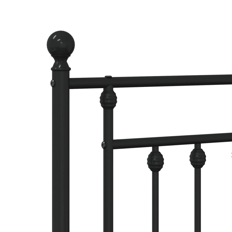 Aliha Metal Replace Headboard, 97cm H x 80cm W x 3cm D, Black
