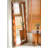 Medieval-Style Pine Frame Silver Mirror Floor-Standing Full-Length Mirror