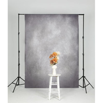Toile de fond rétro gris rétro - fond de studio en microfibre 5 x 7 pi pour les portraits, les nouveau-nés, les mariages et les événements - non réfléchissant, durable et facile à accrocher