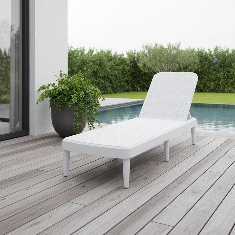 Chaise longue d'extérieur 75 po