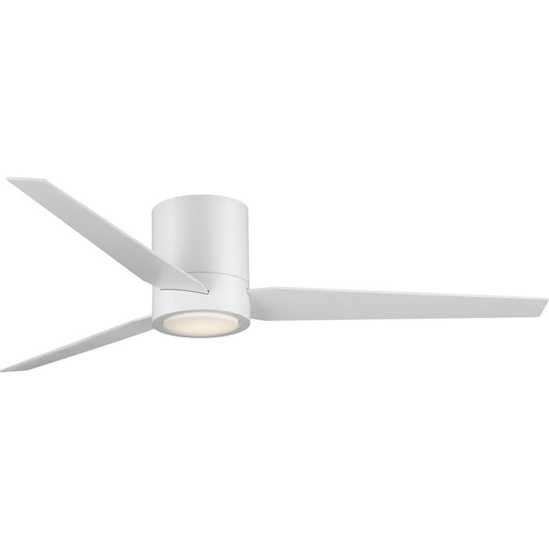 Ventilateur de plafond d'intérieur à DEL de 56 po avec ensemble d'éclairage, abat-jour opale et télécommande