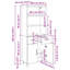  Highboard Old Wood 69.5 X 34 X 180 Cm Engineered Wood-1574091351