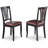 7 Piece Kitchen Table Set Consist of a Rectangle Dining Table with Butterfly Leaf and 6 Faux Leather Dining Room Chairs, Black & Cherry-20549025-49668344-132943746