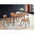 Casson 5Pcs Walnut Finish Dining Room Set
