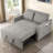 Meit 49"W Convertible Sleeper Sofa 3-In-1 Reclining Sofa Bed Pull Out Couch Bed-1002457031