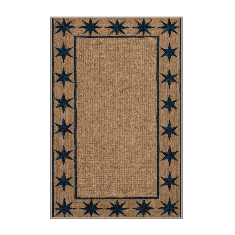 Tapis lavable Country Star Border Farm, Rectangulaire 7 pi x 10 pi