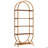 70.8" 5-Tier Modern Brown Arched Open Bookshelf For Office, Bedroom, Living Room
