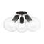 Plafonnier semi-encastré 3 lumières 16 cm Foulkes-249380151