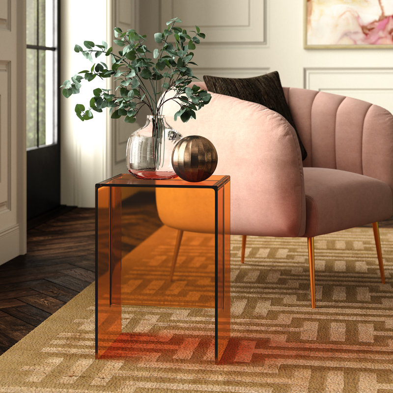 Max Beam End Table, Aquamarine Green