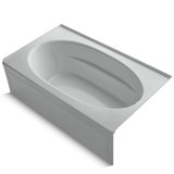 Windward 72" x 42" Alcove Soaking Acrylic Bathtub