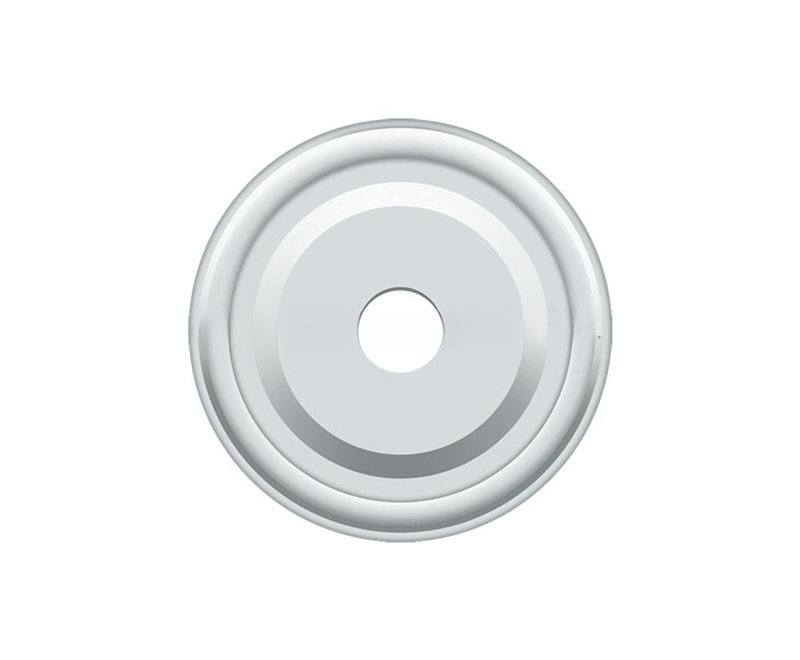Metal Knob Backplate, Polished Chrome