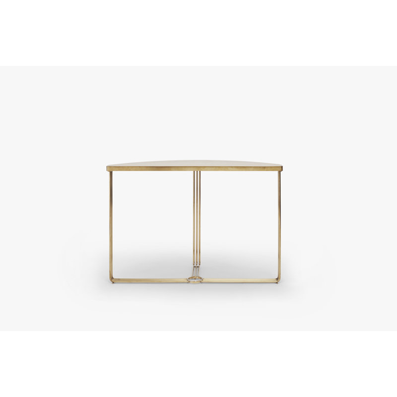 Ariss Console Table, Pale Oak, Brass
