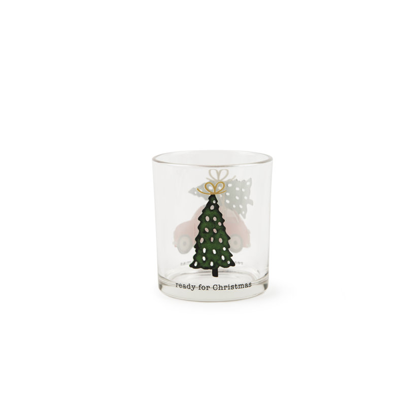 Set Of 3 Glasses Ready For Christmas