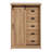 Farmhouse Accent Chest With Sliding Barn Door And 5 Drawers - Rustic Charm And Practical Storage-587577915