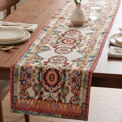 Paisley Cotton Blend Table Runner