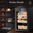65L Electric Cigar Humidor,500 Counts Large Capacity,Intelligent Temperature & Humidity Control