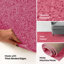 Ensemble de tapis intérieur / extérieur en polyester touffeté à la machine de couleur unie rose Kelson-1457946767