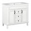 Meuble-lavabo de salle de bain avec lavabo supérieur, armoire à miroir, armoire de rangement moderne avec 2 portes à fermeture douce et 2 tiroirs, meuble-lavabo simple-63436071