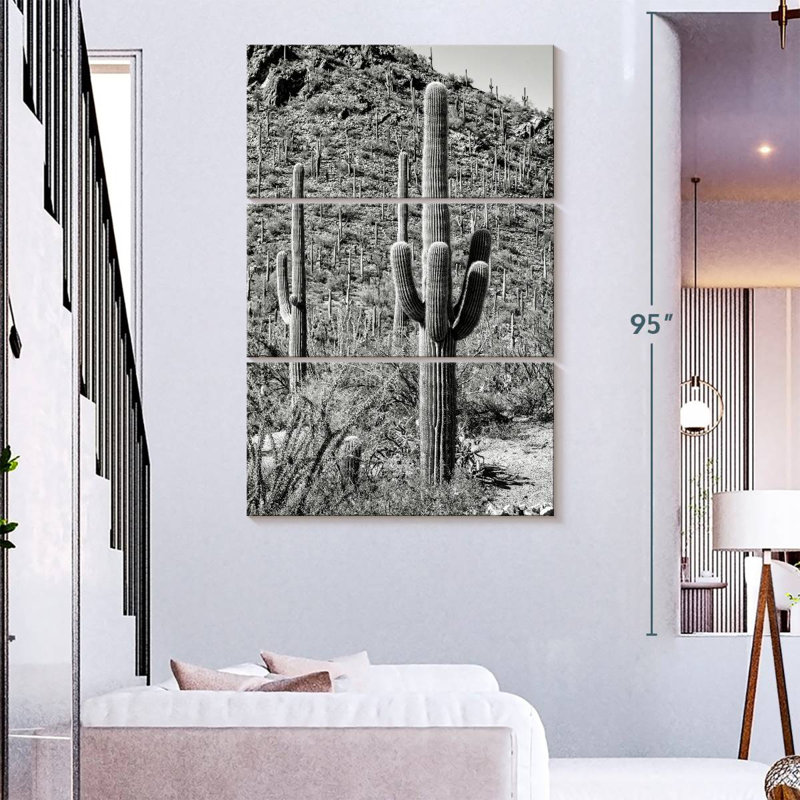 Harnek Black Arizona - Cactus Hill III, 74" H x 48" W