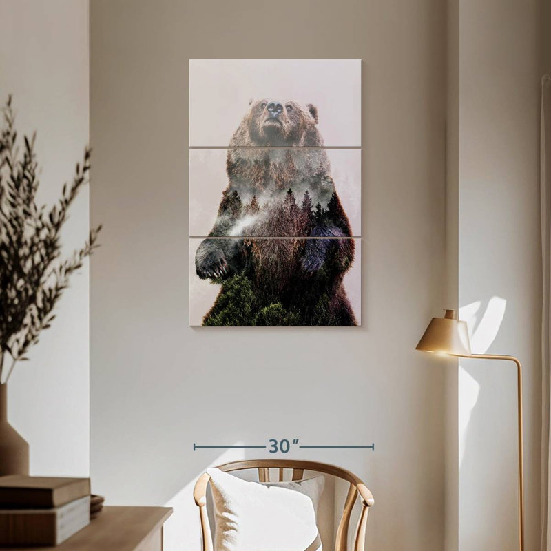 Brampt Forest Pines Bear, 57" H x 36" W