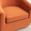 Fauteuil demi-tonneau pivotant de 33,5 po Odey-1681746777