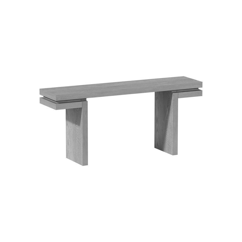 Extra Long Farmhouse Console Table For Entryway, Gray