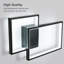 Simple 27cm Square Aluminum Wall Lamp Black