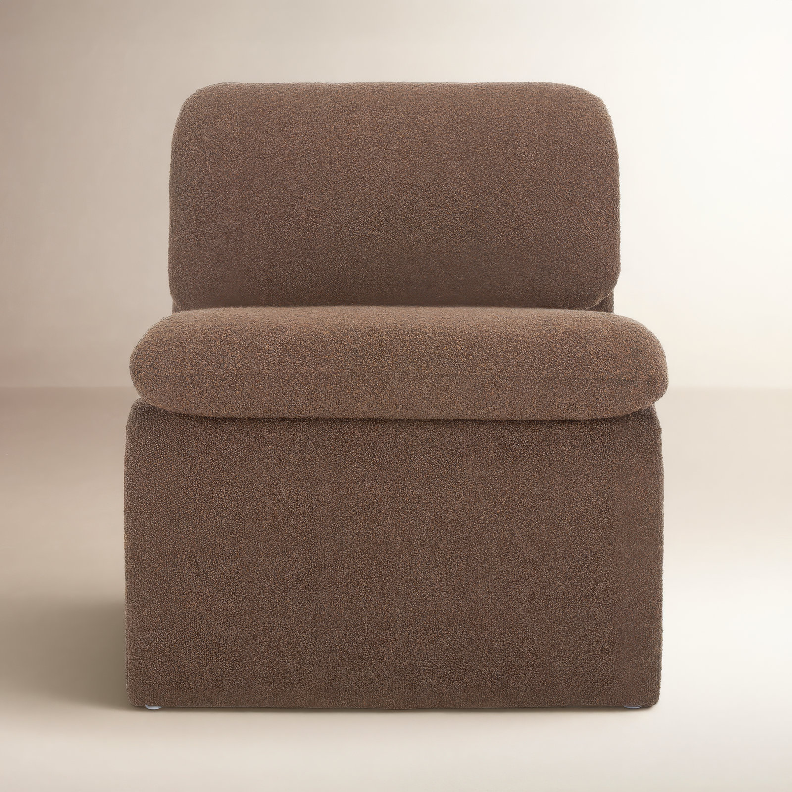 Piara Upholstered Accent Chair, Dark Brown
