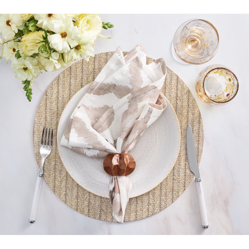 Herringbone Placemat, Beige
